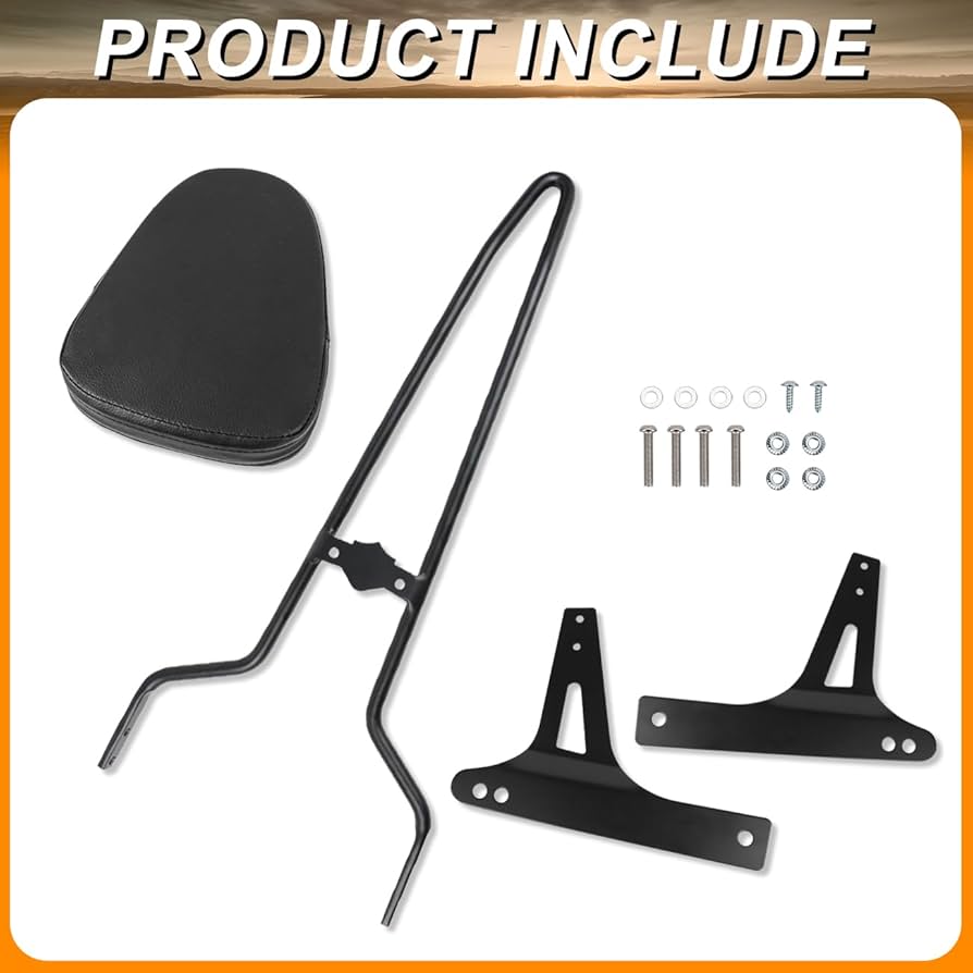 YsYs様 5173 Amazon.com: AUFER Detachable Black Passenger Backrest Sissy